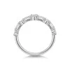 9ct White Gold Baguette and Brilliant Cut 0.50ct Diamond Eternity Ring