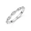 9ct White Gold Baguette and Brilliant Cut 0.50ct Diamond Eternity Ring