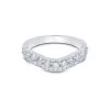 9ct White Gold Brilliant Cut 0.70ct Diamond Shaped Eternity Ring