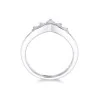 9ct White Gold Brilliant Cut 0.48ct Diamond Shaped Eternity Ring