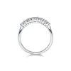 9ct White Gold Round Brilliant 0.11ct Diamond Illusion Set Eternity Ring