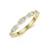 9ct Yellow Gold Brilliant and Baguette Cut 0.49ct Diamond Eternity Ring
