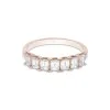 18ct Rose Gold Emerald Cut 1.40ct Diamond Eternity Ring