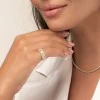 18ct Yellow Gold Brilliant and Baguette Cut 1.10ct Diamond Ring