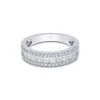 18ct White Gold Brilliant and Princess Cut 0.90ct Diamond Fancy Band