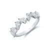 18ct White Gold Pear Cut 1.55ct Diamond Fancy Band
