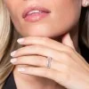 18ct White Gold Baguette And Brilliant Cut Diamond 0.59ct Fancy Band