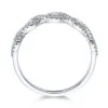 18ct White Gold 0.51ct Diamond Open Wave Fancy Band Ring