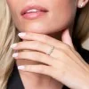 18ct White Gold 0.51ct Diamond Open Wave Fancy Band Ring