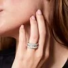 18ct White Gold Baguette and Brilliant Cut 3.00ct Diamond Ring