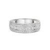 Platinum 1.00ct Princess and Round Brilliant Cut Diamond Band