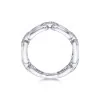 9ct White Gold 0.50ct Chain Link Fancy Diamond Band Ring 