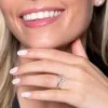 9ct White Gold 0.34ct Diamond Shaped Eternity Ring 