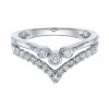 9ct White Gold 0.34ct Diamond Shaped Eternity Ring 