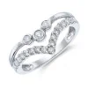 9ct White Gold 0.34ct Diamond Shaped Eternity Ring 