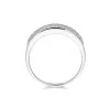 9ct White Gold Round Brilliant 1.00ct Diamond Three Row Cluster Ring