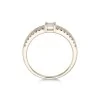 9ct Yellow Gold Brilliant and Baguette Cut Diamond 0.31ct Two Row Ring