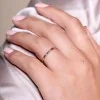 9ct Yellow Gold 0.04ct Round Brilliant Diamond Fancy Band