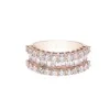 18ct Rose Gold Brilliant and Baguette Cut 2.00ct Diamond Fancy Band