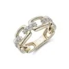 1857 9ct 2 Colour Gold Brilliant Cut 0.50ct Diamond Fancy Band