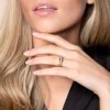 1857 9ct 2 Colour Gold Brilliant Cut 0.50ct Diamond Fancy Band
