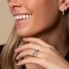 18ct White Gold Rub Over Brilliant Cut 0.71ct Diamond Drop Earrings