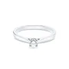 Platinum Round Brilliant 0.25ct Diamond U-Shape Solitaire Ring