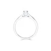 Platinum Round Brilliant 0.25ct Diamond U-Shape Solitaire Ring