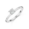 Platinum Tulip Set Round Brilliant 0.50ct Diamond Solitaire Ring