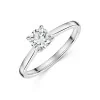 Platinum Tulip Set Round Brilliant 0.75ct Diamond Solitaire Ring