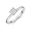 Platinum Sweeping 0.75ct Round Brilliant Diamond Solitaire Ring