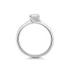 Platinum Sweeping 0.75ct Round Brilliant Diamond Solitaire Ring