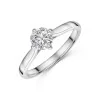 Platinum Round Brilliant Compass Set 0.75ct Diamond Solitaire Ring