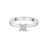 Platinum Princess Cut 0.50ct Diamond Solitaire Ring