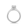 Platinum Princess Cut 0.75ct Diamond Ring with Diamond Set Shoulders