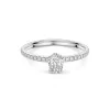 Platinum Tulip Set 0.50ct Oval Diamond Solitiare