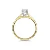 18ct Yellow Gold Round Brilliant 0.50ct Diamond U-Shape Solitaire Ring