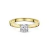 18ct Yellow Gold 0.75ct Round Brilliant U-Shape Diamond Solitaire Ring
