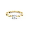 18ct Yellow Gold Tulip Set 0.50ct Round Brilliant Diamond Solitaire Ring