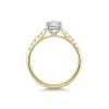 18ct Yellow Gold Oval Cut 1.00ct Diamond Ring with Diamond Set Shoulders