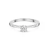 Platinum Tulip Set Round Brilliant 0.33ct Diamond Solitaire Ring