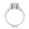 Pre-Owned Platinum 1.30ct Round Brilliant Diamond Shoulders Solitaire Ring - Size J 1/2