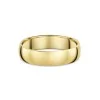 9ct Yellow Gold 5mm D-Shape Gents Wedding Ring