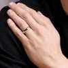 9ct Yellow Gold 5mm D-Shape Gents Wedding Ring