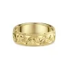 9ct Yellow Gold 6mm Diamond Cut Gents Wedding Ring