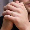 9ct Yellow Gold 6mm Diamond Cut Gents Wedding Ring