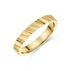9ct Yellow Gold 3mm Patterned Ladies Wedding Ring