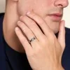 9ct White Gold D-Shape 5mm Wedding Ring