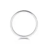 9ct White Gold Textured Wedding Ring 3.5mm