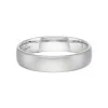 Gents 9ct White Gold Frosted Wedding Band